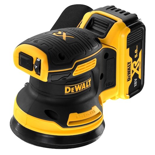 18V XR Brushless Sander (2 X 5 Ah) (125 mm)