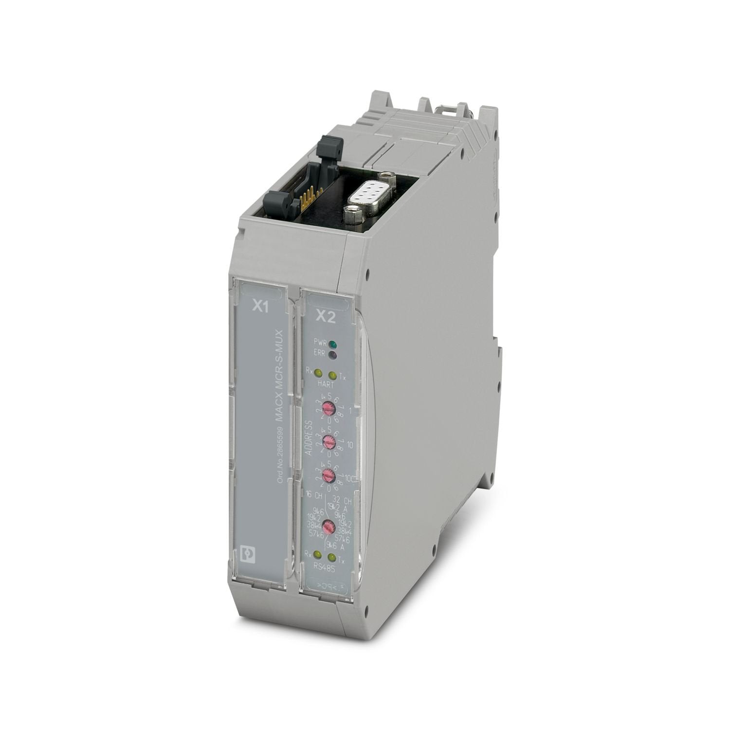 HART Multiplexer for online configuration and diagnostics of HART-compatible field devices, as well as for continuous documentation of process variables and states with a PC or management system for mounting on NS 35/7.5 or NS 32