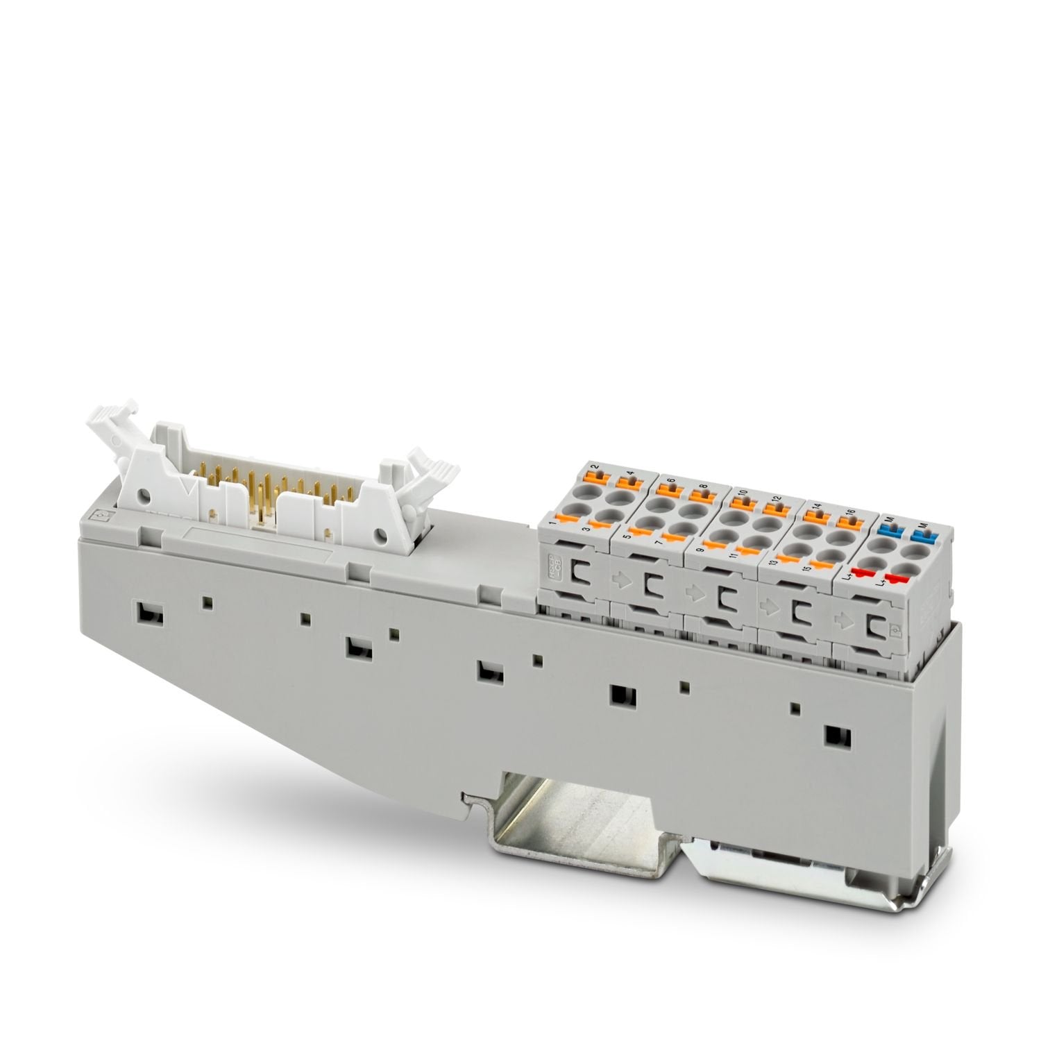 VARIOFACE Front Connect, IDC/FLK termination board for the system cabling for the Siemens SIMATIC® ET 200SP with specific marking and Push-in front connections, number of positions: 20, overall width: 19 mm