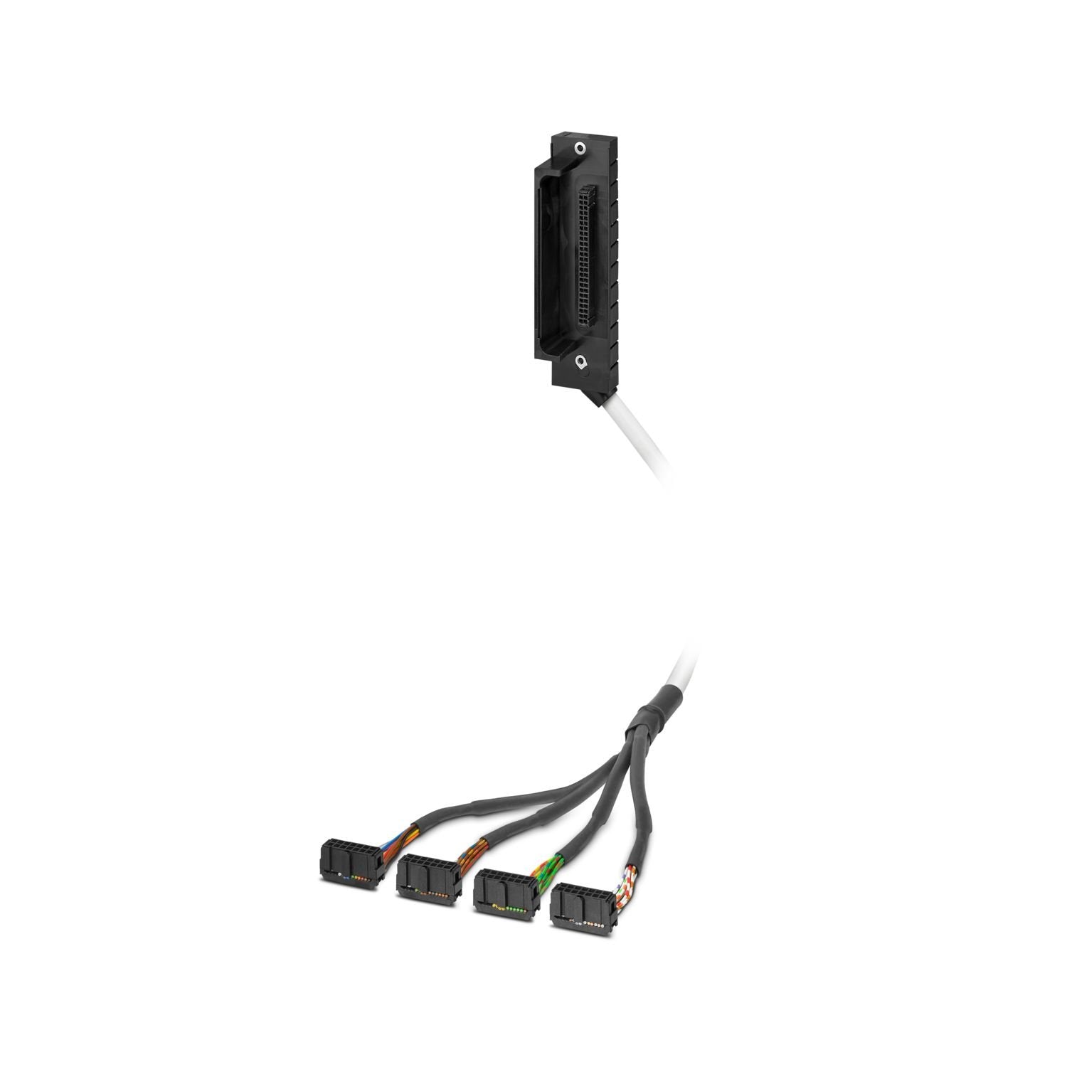 Cast Yokogawa front adapter with attached round cable and an injection-molded 50-pos. socket strip for the connection of 4 x 8 channels on the field side. Cable length: 2.0 m