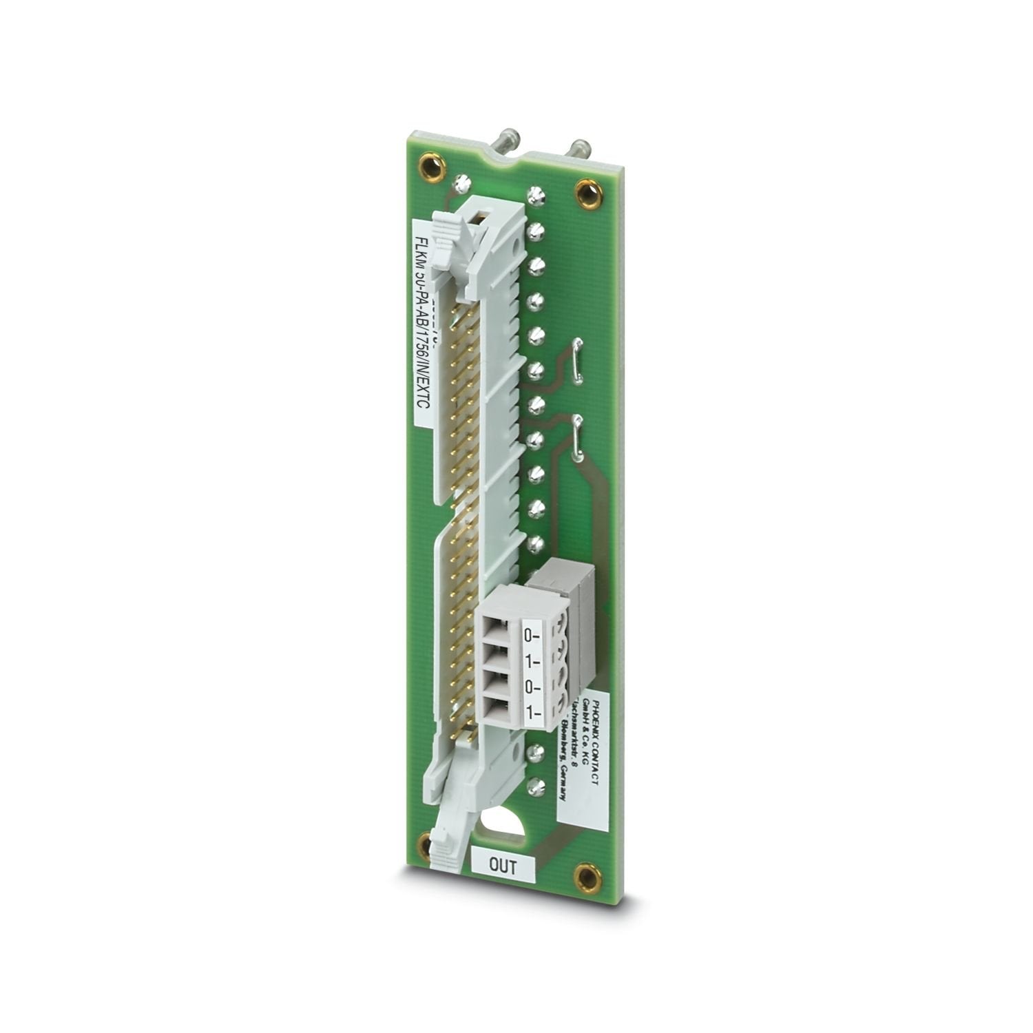 VARIOFACE front adapters, for Allen Bradley ControllLogix and Honeywell PlantScape, input card IB 32. The front adapters are pushed into the high 1756-TBE hoods (not supplied as standard).