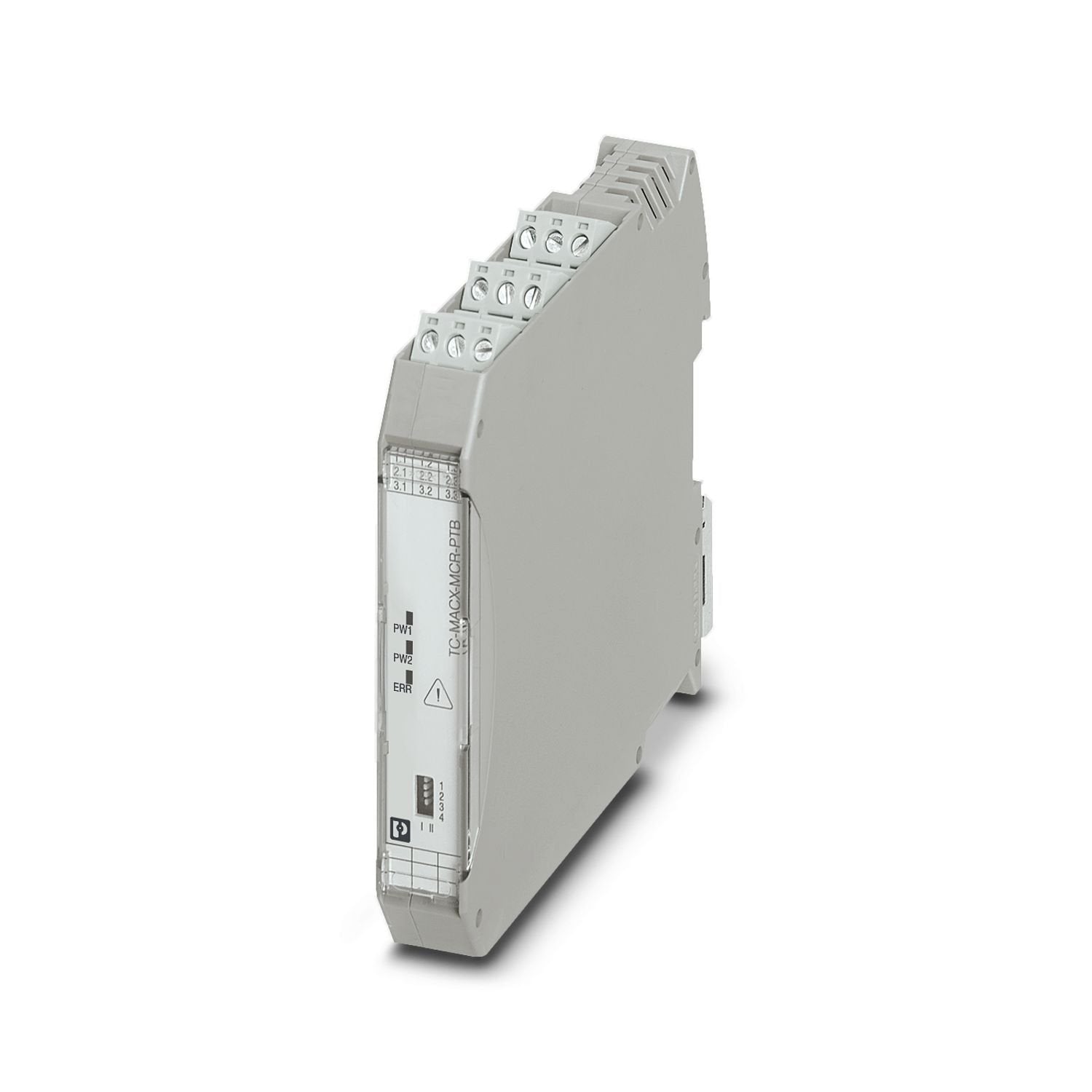 Power and fault signaling module with screw connection, only for use on the Termination Carrier, excluding corresponding DIN rail bus connector