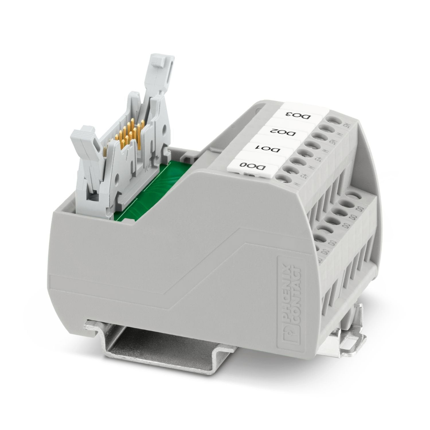 VARIOFACE Professional (VIP) module for Siemens ET200 ISP controllers. Interface to digital output card, 4 channel. 125 V AC/DC, 1 A rating.