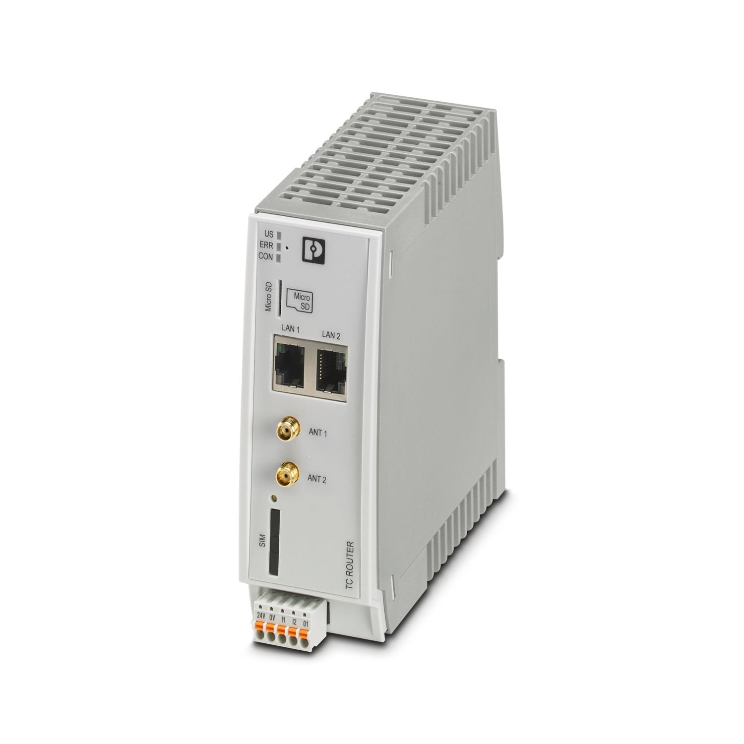 Industrial 4G LTE router, worldwide use, fallback to 3G (HSPA+) and 2G (EDGE), 2 Ethernet interfaces, firewall, NAT, IPsec and OpenVPN support, 2x SMA-F antenna socket, SMS and email transmission, 2 digital inputs, 1 digital output