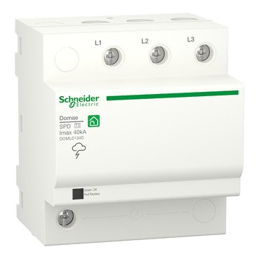 Surge Protection Device, Domae, 3P, T2, 40 kA (Surge Protection Device Domae) is a Schneider Electric product. Designed for reliable performance and long service life. Available across Iraq — contact us for pricing and delivery options.