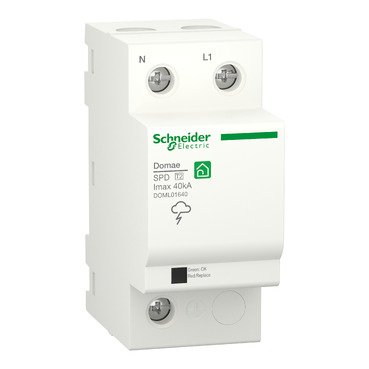 Surge Protection Device, Domae, 1P+N, T2, 40 kA (Surge Protection Device Domae) is a Schneider Electric product. Designed for reliable performance and long service life. Available across Iraq — contact us for pricing and delivery options.