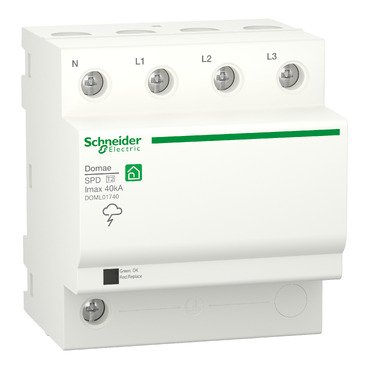 Surge Protection Device, Domae, 3P+N, T2, 40 kA (Surge Protection Device Domae) is a Schneider Electric product. Designed for reliable performance and long service life. Available across Iraq — contact us for pricing and delivery options.