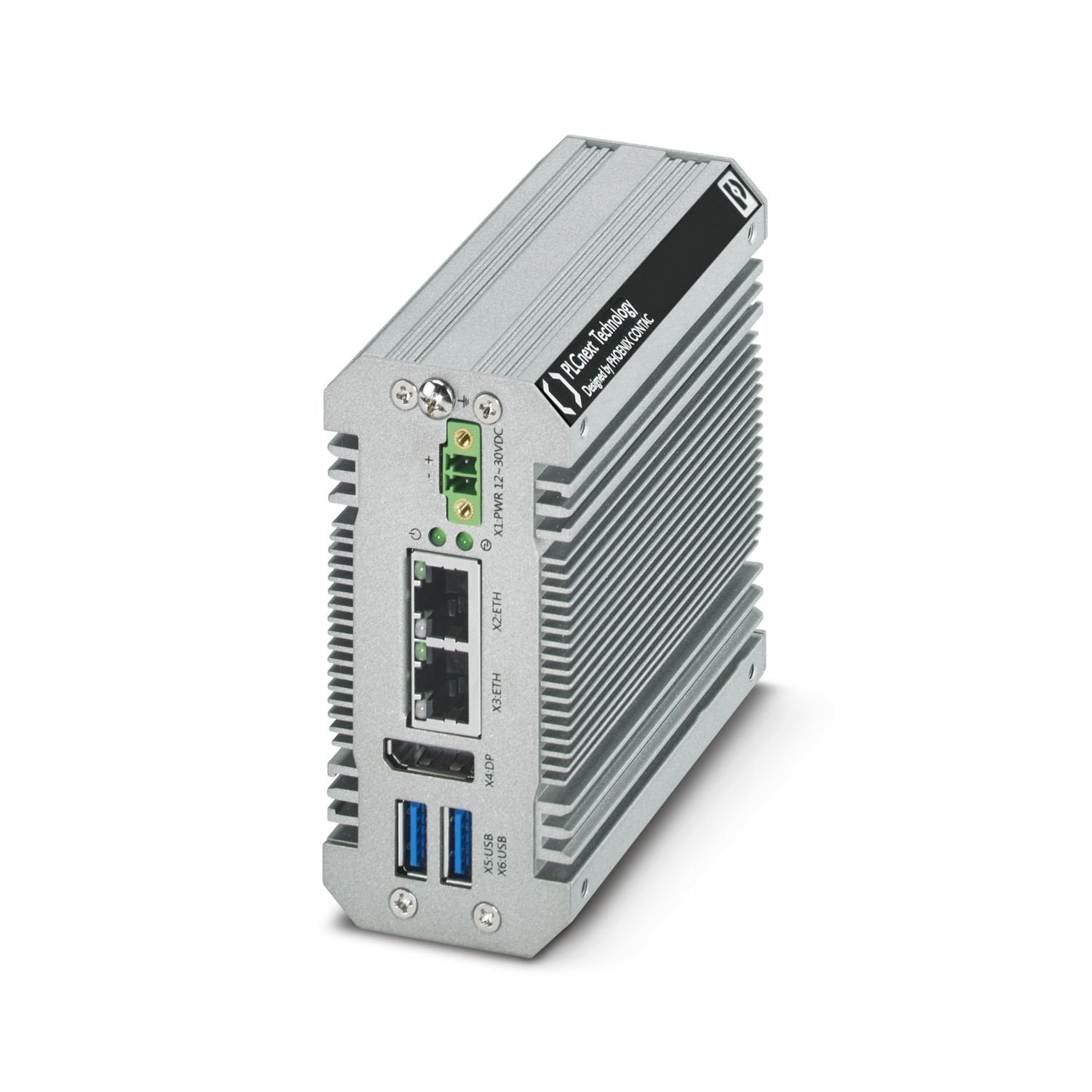 PLCnext Industrial Edge Computer with Intel® Celeron® N3350 processor. This small form factor programmable edge device supports IEC 61131-3, MATLAB Simulink, C/C++, and is perfect for protocol converting, data collection, and cloud computing.