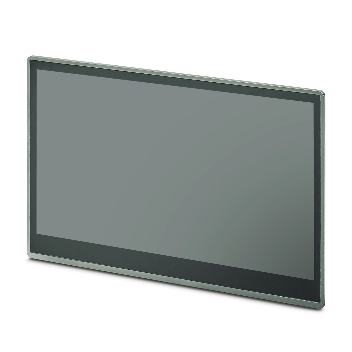 Hygiene monitor with 39.6 cm/15.6" display (capacitive multi-touchscreen), 1920 x 1080 pixels (Full HD) in all-around closed stainless-steel housing without screws or sharp edges. With shatter protection film.