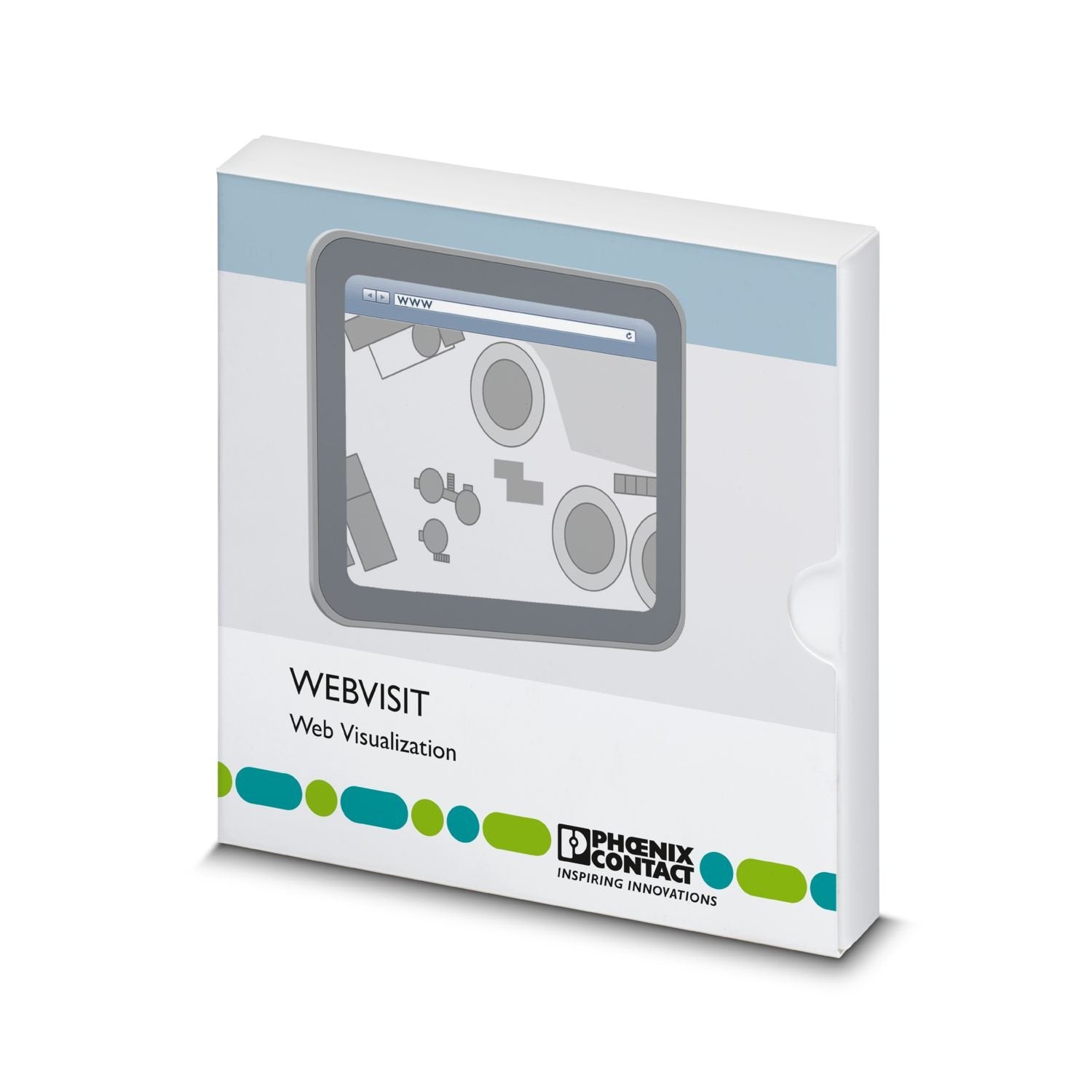WebVisit 6 is the engineering tool used to create web visualizations for all controllers with integrated web server. The Pro version includes functions such as alarm lists, trends, a user management feature, URL jumps, and other popular functions.