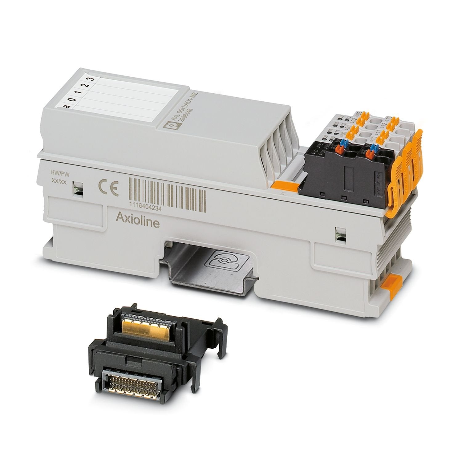 Axioline F function module, 1 SSI interface for absolute encoder, 1 analog output: 0 - 10 V, ±10 V, 0 - 5 V, ±5 V, 0 - 20 mA, 4 - 20 mA, ±20 mA, 2-conductor connection technology (including bus base module and connectors)
