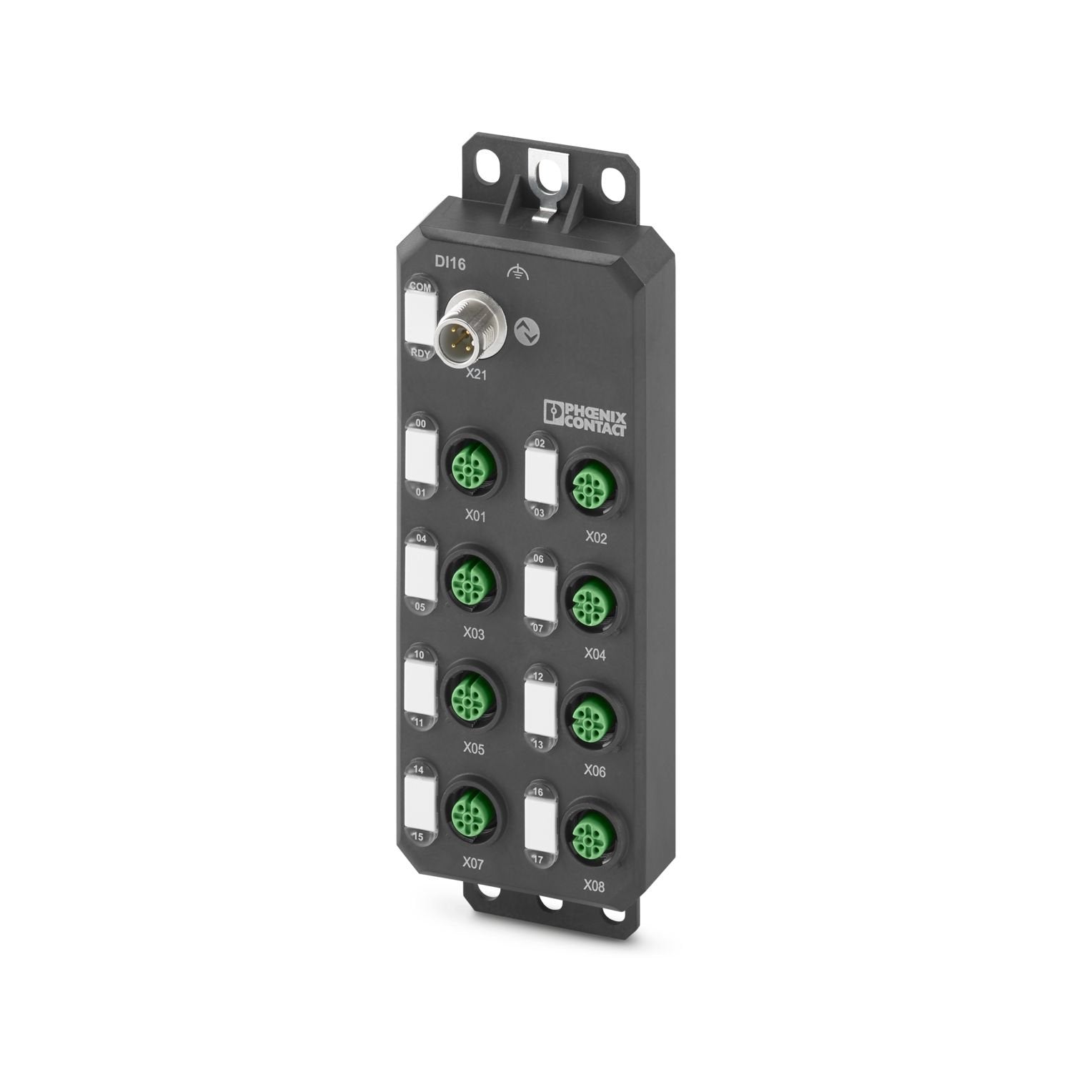 Axioline E digital input device via IO-Link in plastic housing with one IO-Link A-port and 16 inputs, 24 V DC, 4-conductor technology, M12 connectors