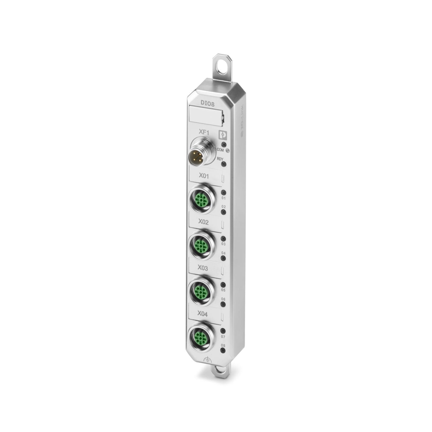 Axioline E, Digital I/O device, IO-Link ports Class A: 1, connection method: M12 connector, A-coded, connection technology: 3-conductor, Digital inputs: 8, 24 V DC, connection technology: 4-conductor, Digital outputs: 8, 24 V DC, 500 mA, connection technology: 3-conductor, IO-Link, degree of protection: IP65/IP67/IP69