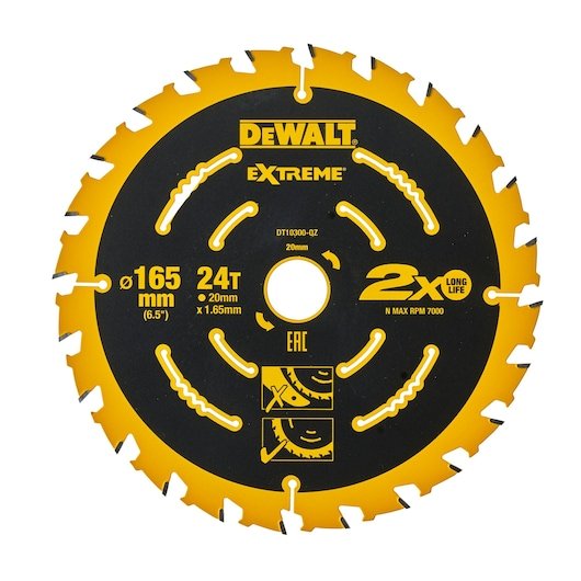 EXTREME 2nd Fix Circular Saw Blade 165mm 20mm Bore 24T