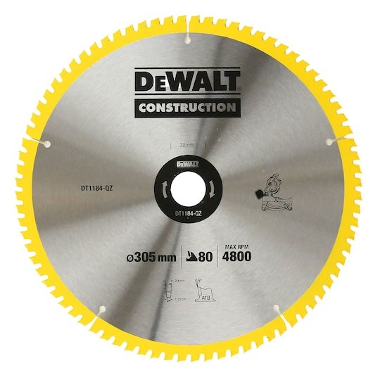 CONSTRUCTION CIRCULAR SAW BLADE 305MM X 80T (30MM)
