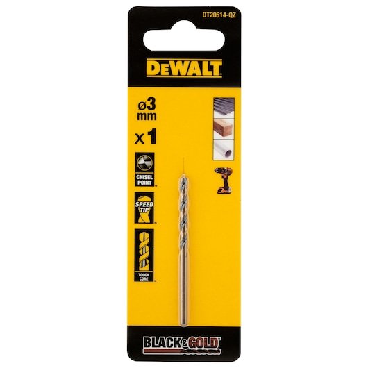 3MM BLACK GOLD HSS DRILL BIT