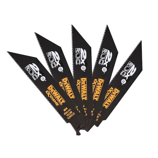 EXTREME® 2X LONG LIFE RECIPROCATING SAW BLADE - METAL 152MM (6") 14/18TPI METAL 5 PACK