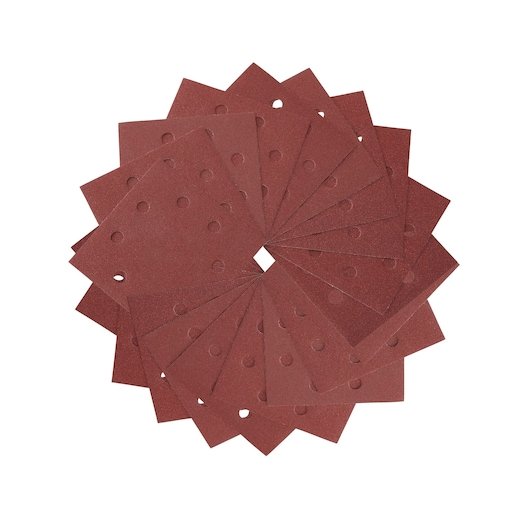 1/4 Sheet 115mm x 115mm 80G Multi Purpose Sandpaper 25 Pack