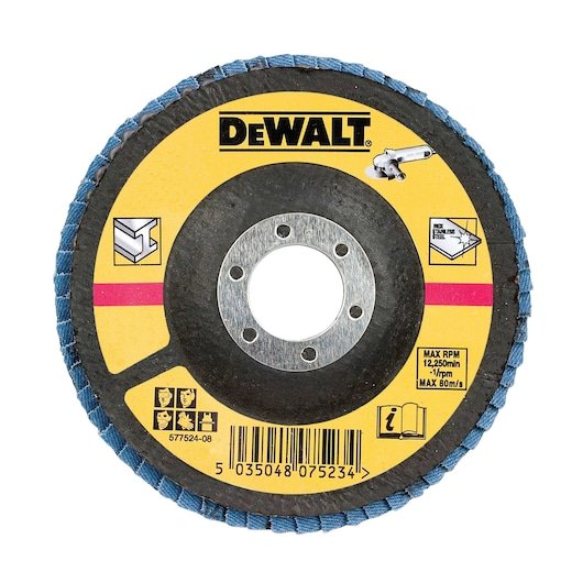 EXTREME 125mm 80G Zirconium Oxide Flap Disc T27 (Flat) 10 Pack