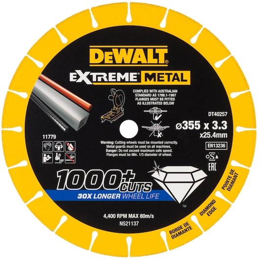 EXTREME Diamond Disc 355 x 25.4 x 3.3mm