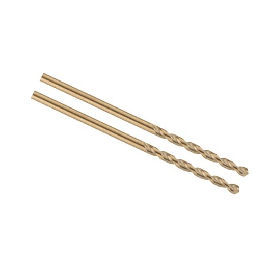 EXTREME 2mm x 49mm HSS-E Cobalt Alloy Steel Metal Drill Bit (2 Pack)