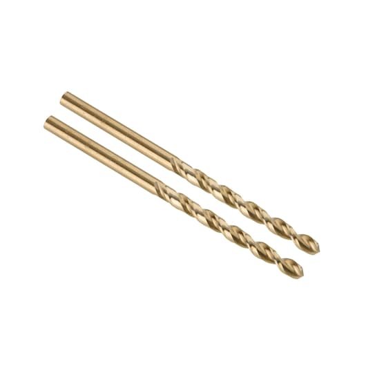 EXTREME 4mm x 75mm HSS-E Cobalt Alloy Steel Metal Drill Bit (2 Pack)