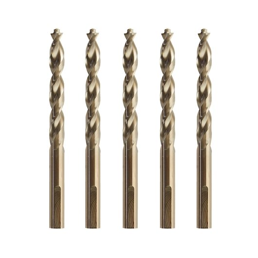 EXTREME 12mm x 151mm HSS-E Cobalt Alloy Steel Metal Drill Bit (5 Pack)