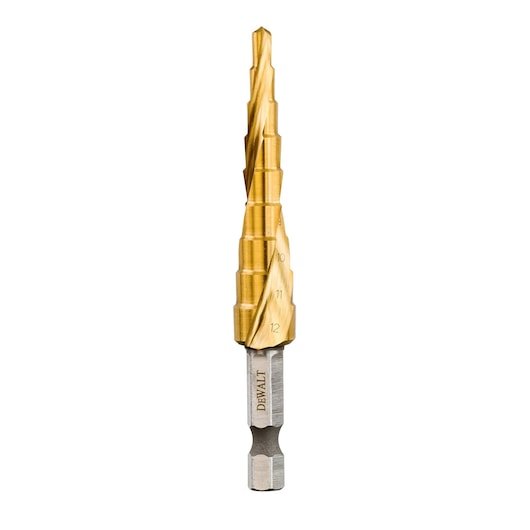 EXTREME 6mm - 12mm Impact HEX (Metal) Titanium Step Drill Bit