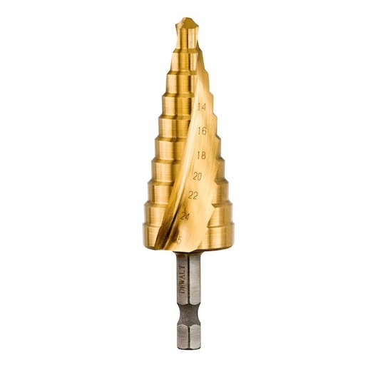 EXTREME 14mm - 25mm Impact HEX (Metal) Titanium Step Drill Bit