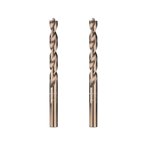 EXTREME 2.5mm HSS-G Gold Ferrous Metal Drill Bit (2 Pack)