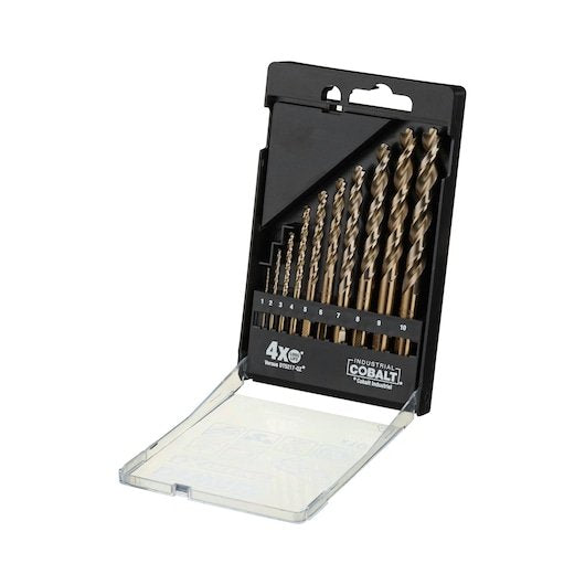 EXTREME HSS-E Cobalt Alloy Steel Metal Drill Sets (10 pc.)