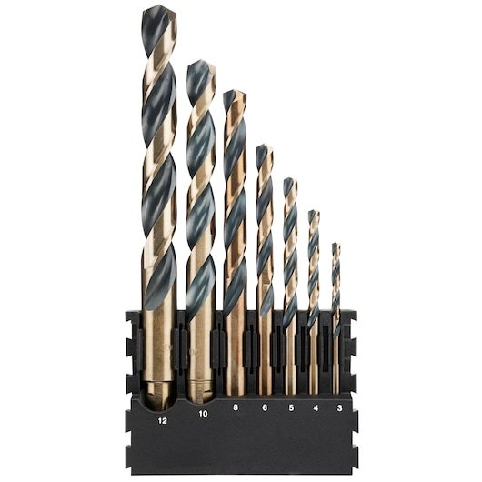 7PC BLACK&GOLD DRILL BIT MIX BAR