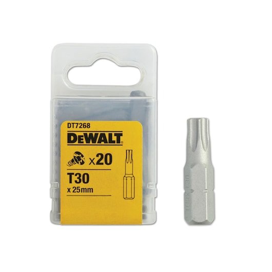 T30 Screwdriver Bit 25mm (20 Pcs)