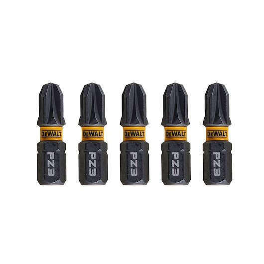 x5 PZ3 25mm Flextorq 3.0 bits in a row