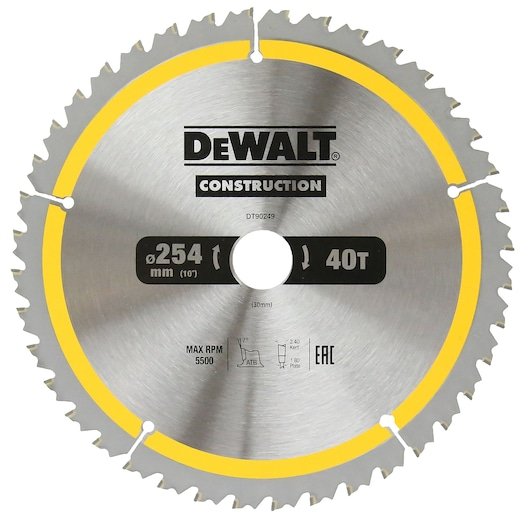 CONSTRUCTION CIRCULAR SAW BLADE 254MM X 40T (16/25/25.4/30MM)
