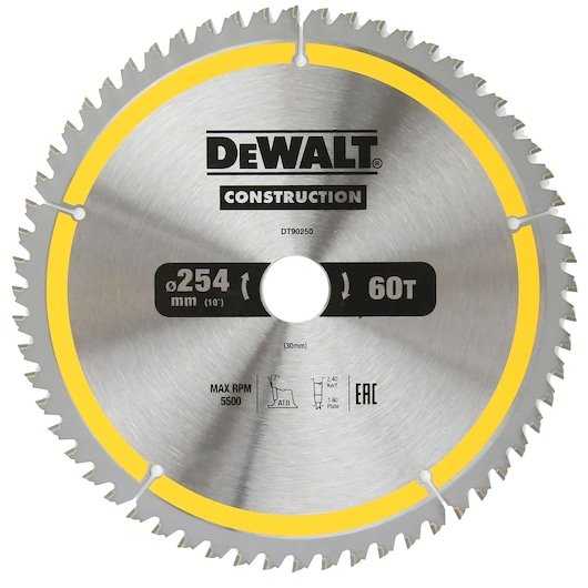 CONSTRUCTION CIRCULAR SAW BLADE (254 mm X 60T) (16/25/25.4/30 mm)