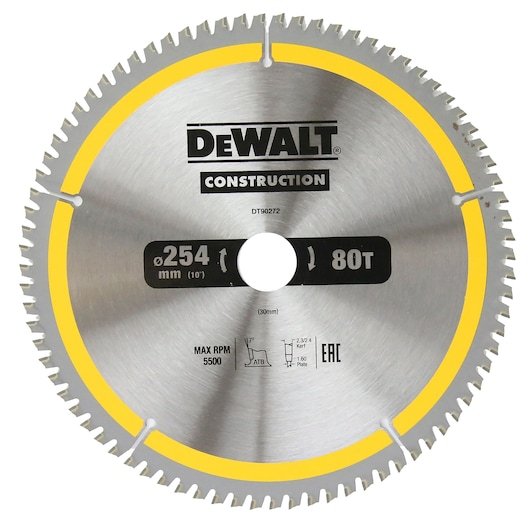 CONSTRUCTION CIRCULAR SAW BLADE (254 mm x 80 Tooth) (16/25/25.4/30 mm)