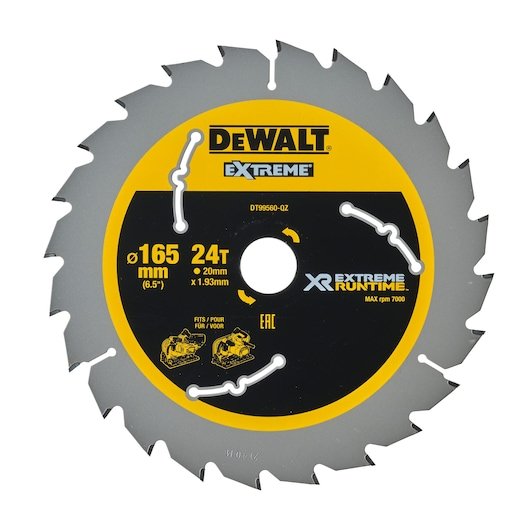 EXTREME RUNTIME 165mm x 20mm 24T Circular Saw Blade