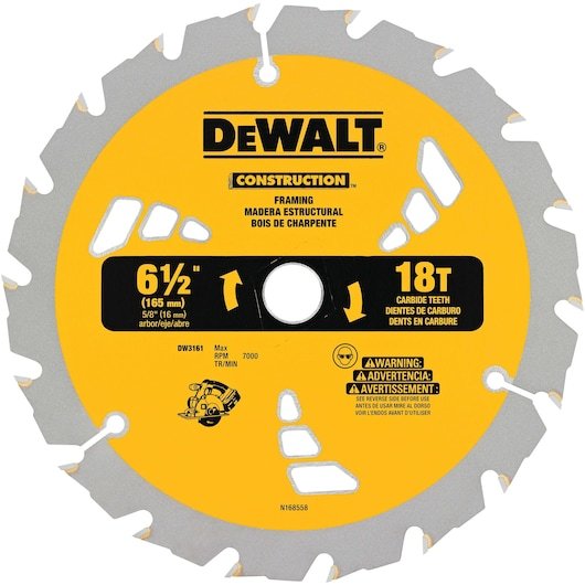6-1/2 in. 80T Construction Saw Blade for Vinyl/Paneling