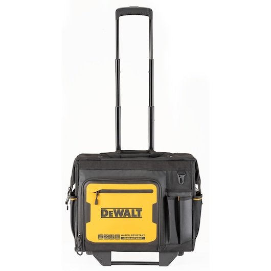 Front view of Dewalt 18" Pro Rolling Tool Bag "