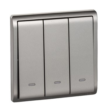 20A-16AX 250V 3 Gang 1 Way Switch with Fluorescent Locator, Aluminium Silver (20A-16AX 250V 3 Gang 1 Way Switch with Fluorescent Locator Aluminium Silver) is a Schneider Electric product. Designed for reliable performance and long service life. Available across Iraq — contact us for pricing and delivery options.