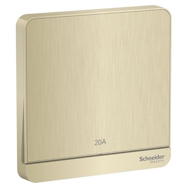 AvatarOn, switch, 20A, 250V, 2P, LED, Metal Gold Hairline (AvatarOn switch) is a Schneider Electric product. Designed for reliable performance and long service life. Available across Iraq — contact us for pricing and delivery options.