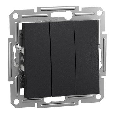 Asfora - 3 circuits switch without frame - anthracite (Asfora) is a Schneider Electric product. Designed for reliable performance and long service life. Available across Iraq — contact us for pricing and delivery options.