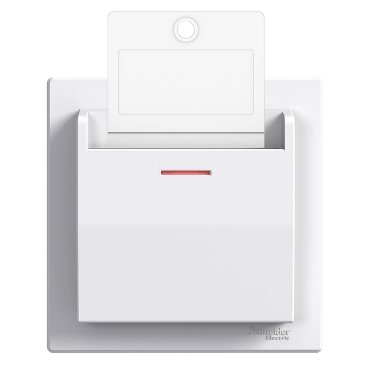 Asfora - hotel card switch - 10AX screwless terminals, white (Asfora) is a Schneider Electric product. Designed for reliable performance and long service life. Available across Iraq — contact us for pricing and delivery options.