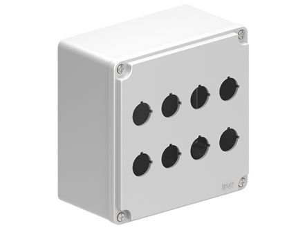 Lovato Grey Metal LPZM Enclosure - 8 Hole 22 mm Diameter