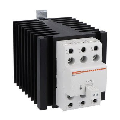 Lovato HS2 Series Relay, 60 A Load, DIN Rail Mount, 600 V ac Load, 32V dc Control