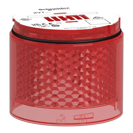 Schneider Electric Harmony XVB7 Series Red Steady Effect Indicator Light, LED Bulb 24V ac/dc, AC/DC, IP66