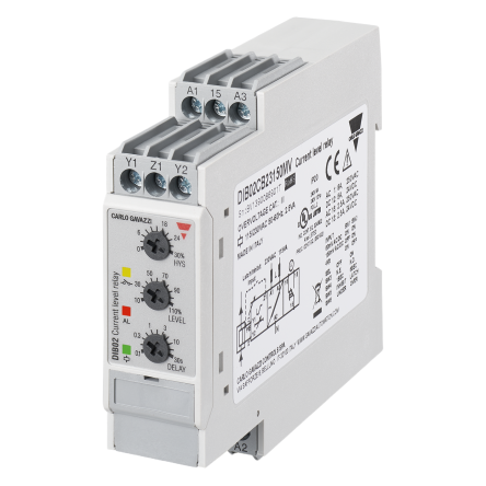 Carlo Gavazzi Relay, 1 Phase, SPDT, Plug-in, 0.5A to 500A, 48 V dc, 48V ac