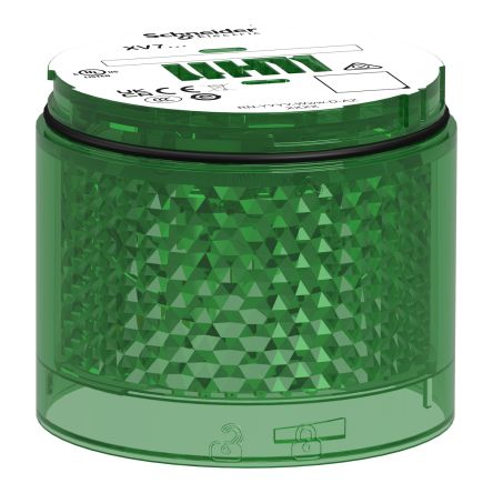 Schneider Electric Harmony XVB7 Series Green Flashing Effect Indicator Light, LED Bulb 24V ac/dc, AC/DC, IP66
