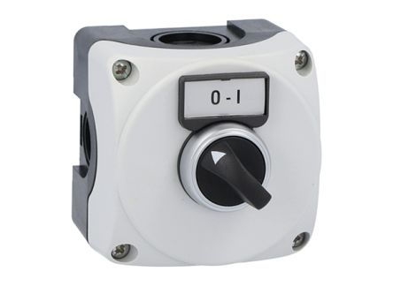 Lovato Control Station Switch - NO, Polycarbonate, Grey, O/I, IP66, IP67, IP69K